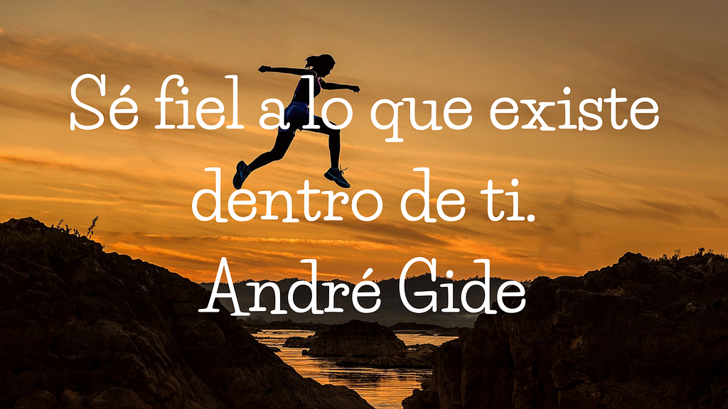 Frases Motivadoras Cortas andre gide