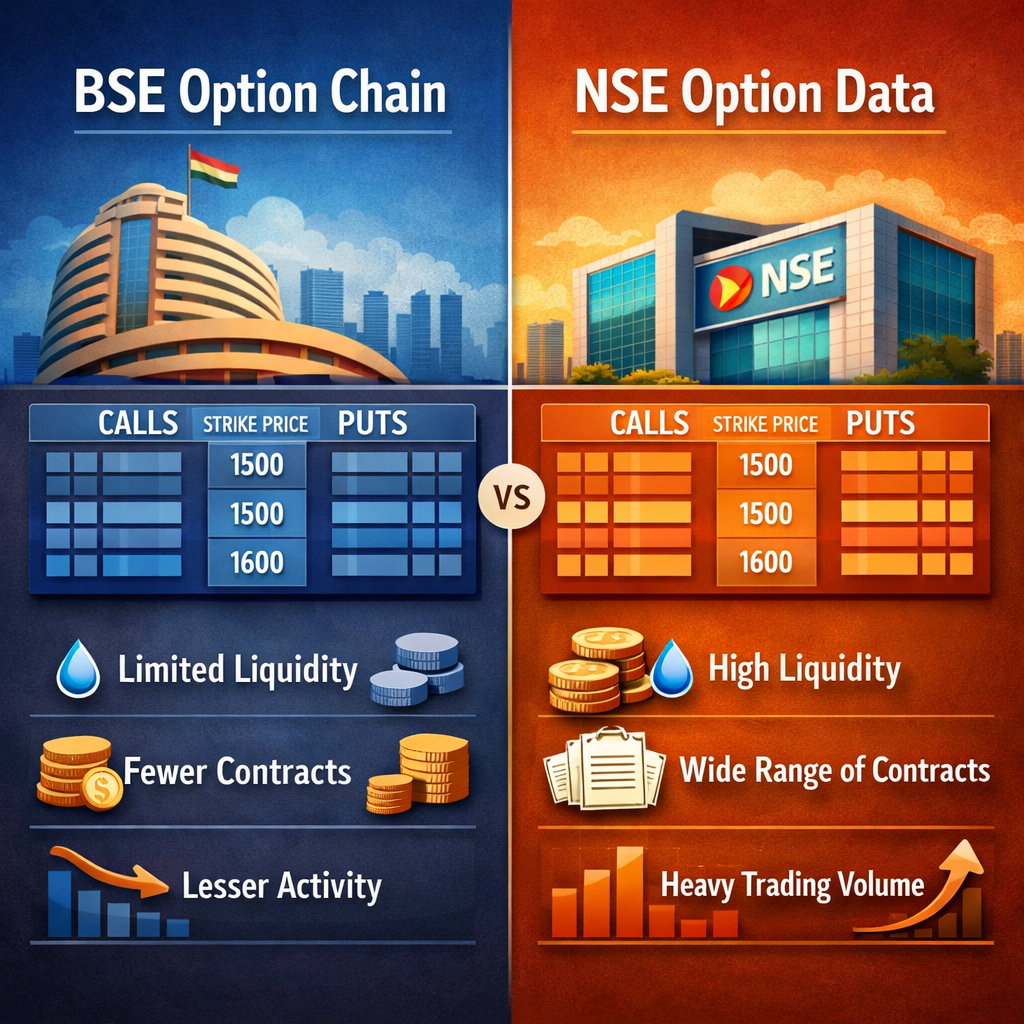 How BSE Option Chain Differs from NSE Option Data