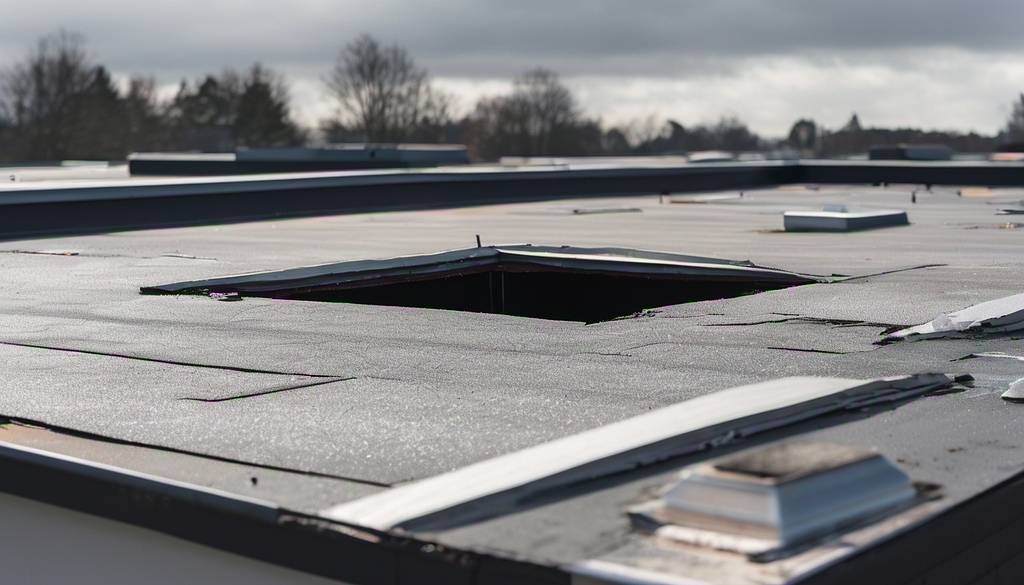 Hole in Flat Roof