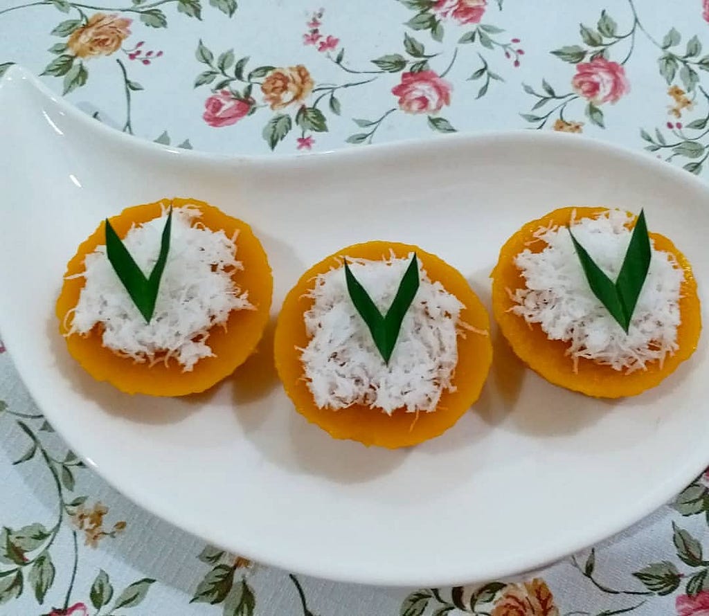 cara membuat kue lumpang labu kuning