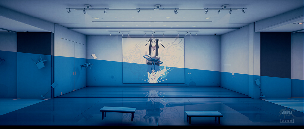 the submerged emotion hallway in the museum in sifu