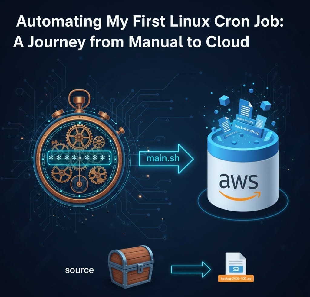 Automating Cloud Backups: My First Linux Cron Job to AWS S3