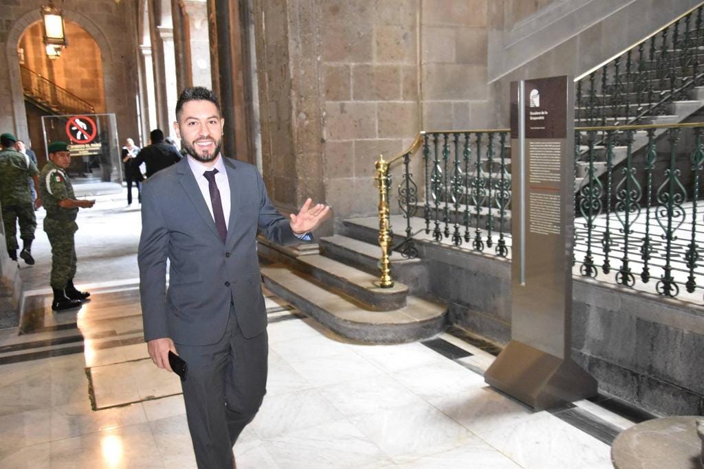 Hammad at the Mexican Presidential Palace