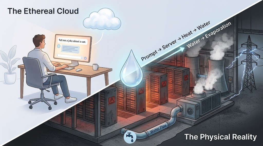 The Cooling Crisis: Why Your Casual Prompting Session Has a Water Footprint