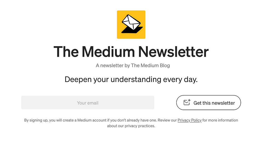 image leading to signup: https://medium.com/blog/newsletter