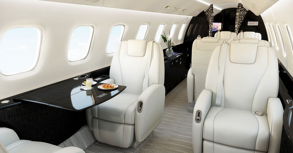 Inside view of our Executive Jet | Best Private Jet Service worldwide by Global Charter