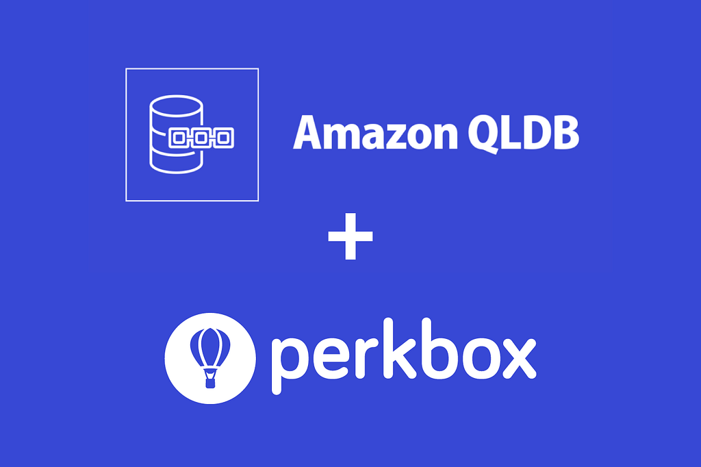 An image of Amazon QLDB and Perkbox logo