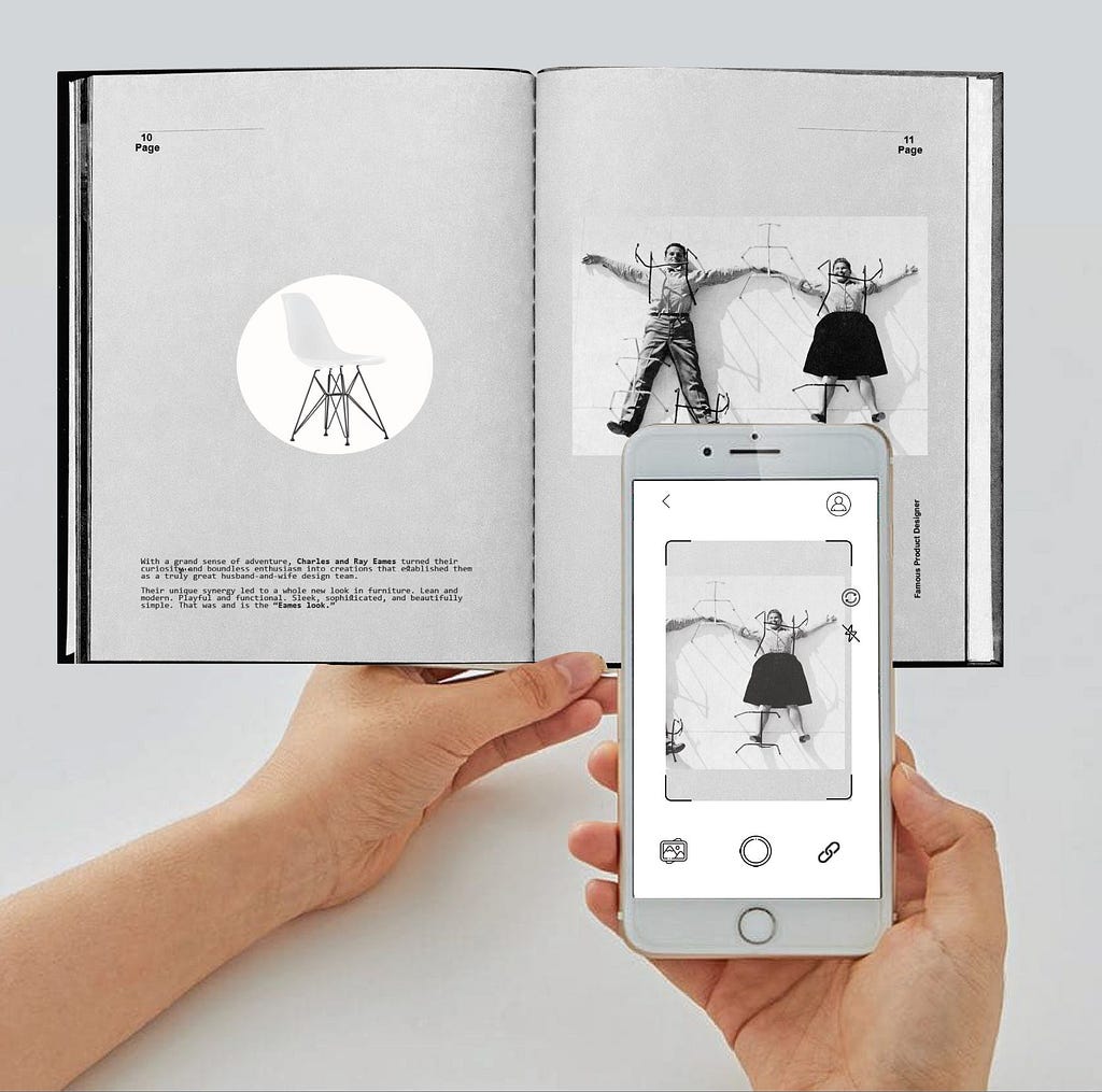 using AR to connect print and digital books