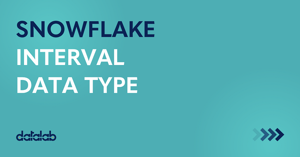Snowflake Interval Data Type