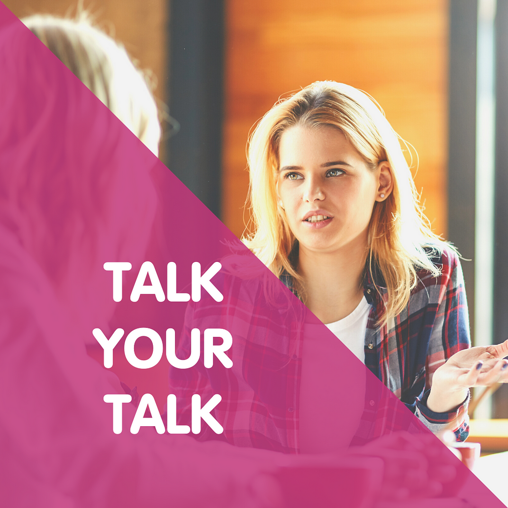 Two girls talking — Talk your talk