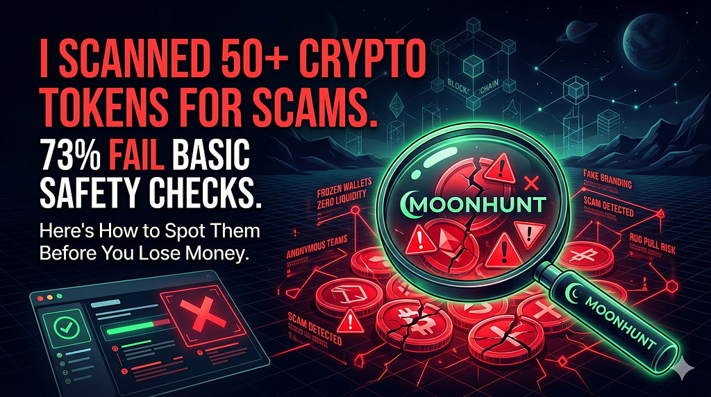 I Scanned 50+ Crypto Tokens for Scams. Here’s What MoonHunt Found.