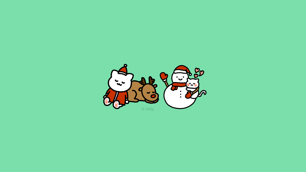 Christmas chat stickers on stipop