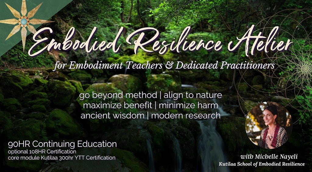 Flyer for the Embodied Resilience Atelier