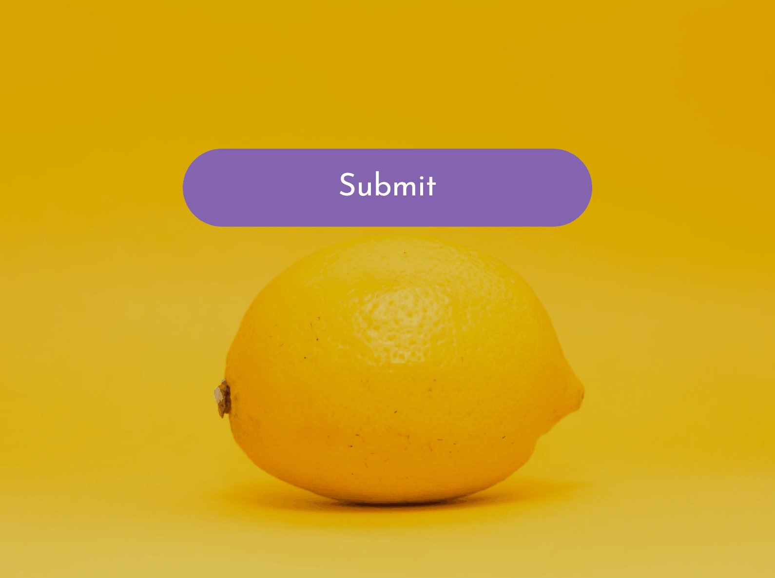 Hover on “Submit” button, click, display spinner, then show success page