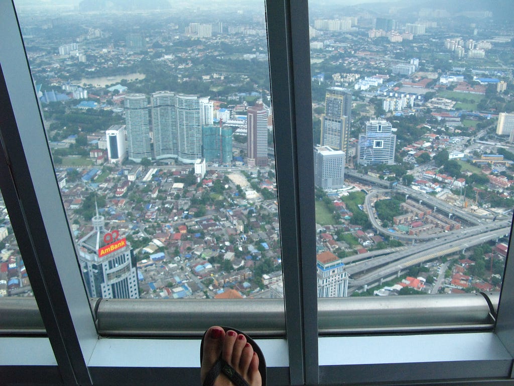 Vue de Kuala Lumpur depuis une des Tours Pétronas (Juillet 2015)