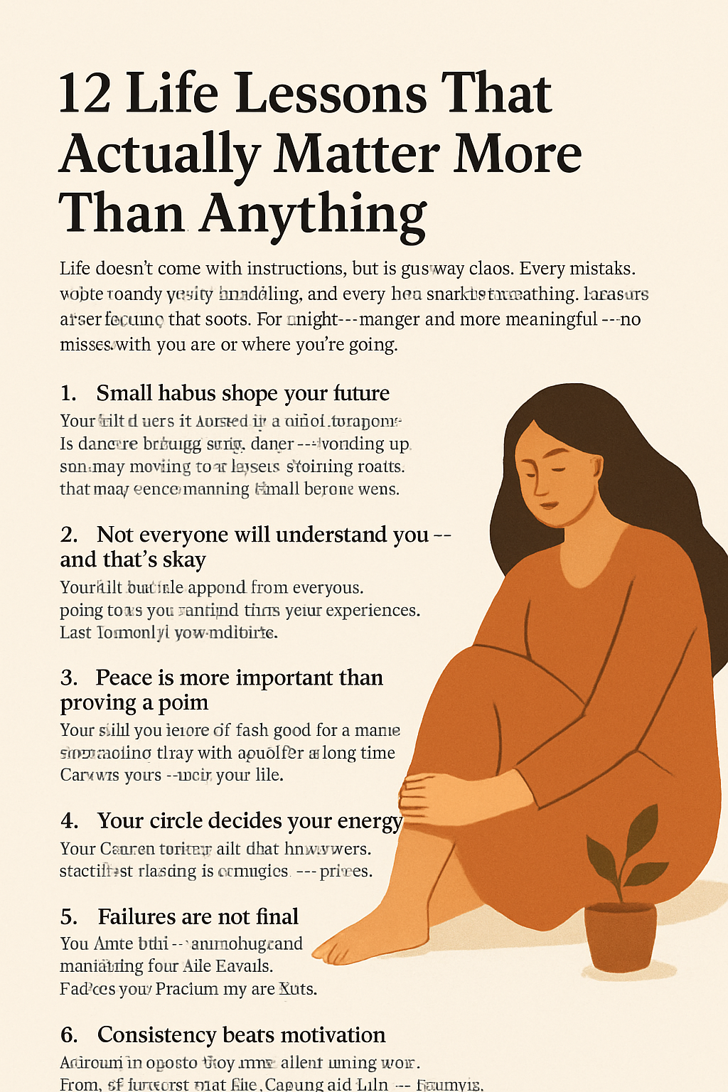 12 Life Lessons That Actually Matter More Than Anything
