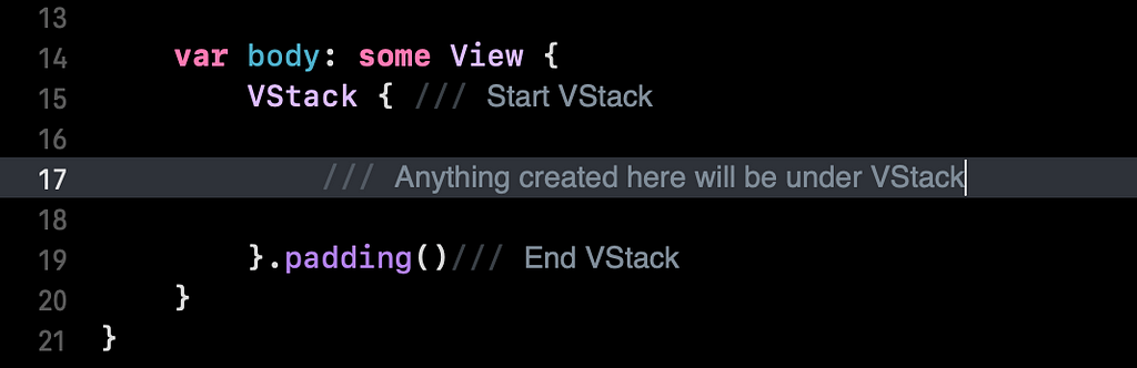 V-Stack in SwiftUI
