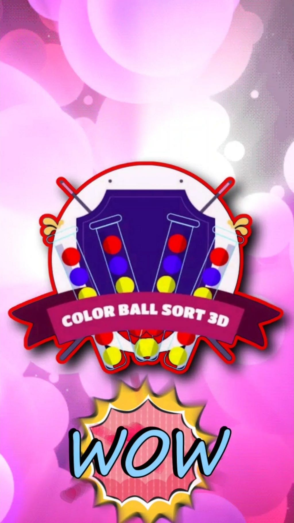Red Ball 4 Meets Color Ball 3D Sorting Puzzle Game