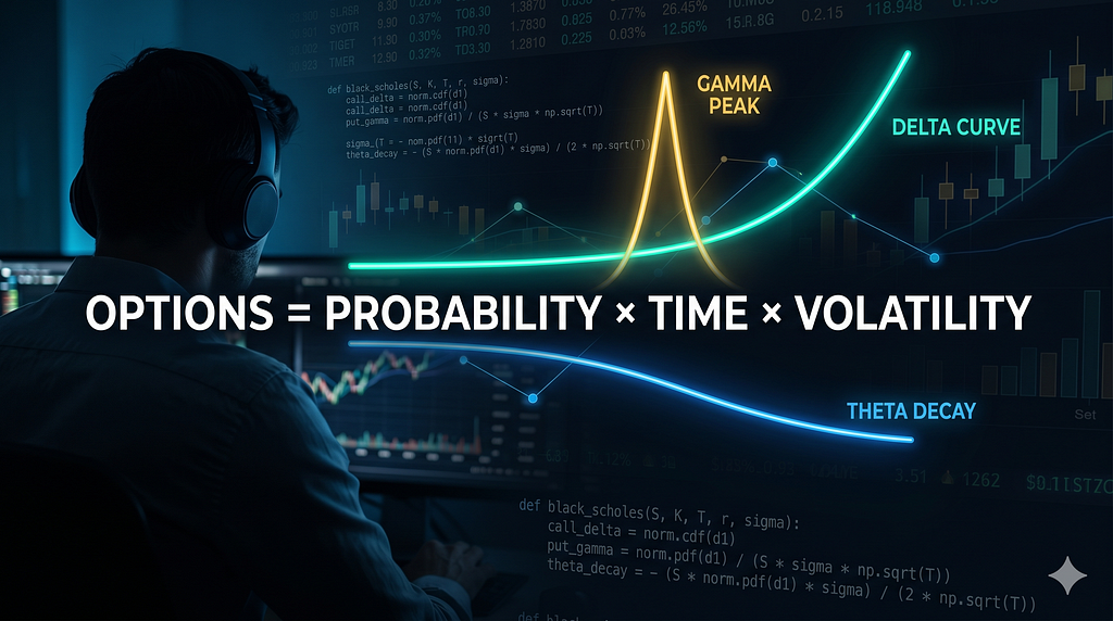 Black-Scholes Option Pricing Explained: Black-Scholes Model with Code, Charts & Intuition
