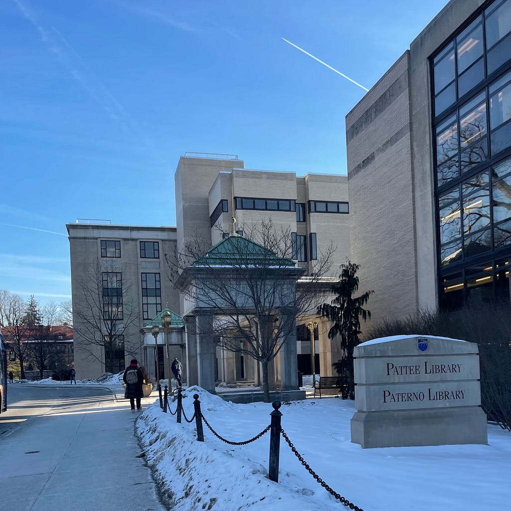 Pattee and Paterno Library East Entrance