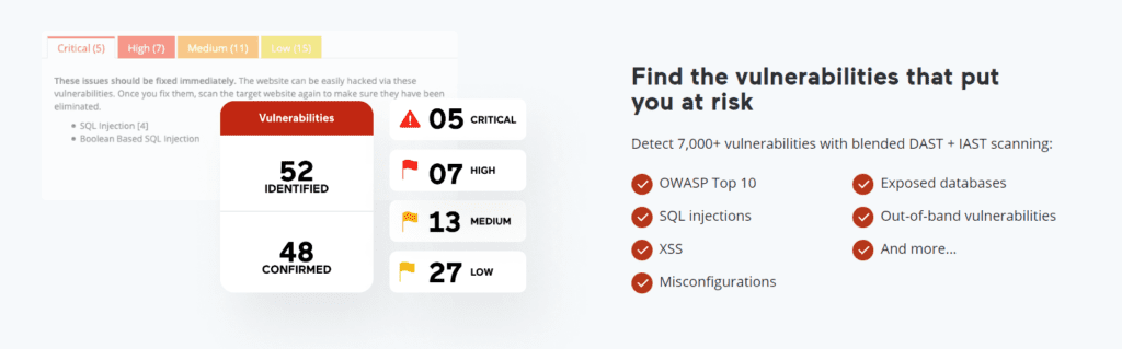 Acunetix dashboard