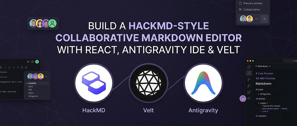 Build a HackMD-Style Collaborative Markdown Editor with React, Antigravity IDE & Velt