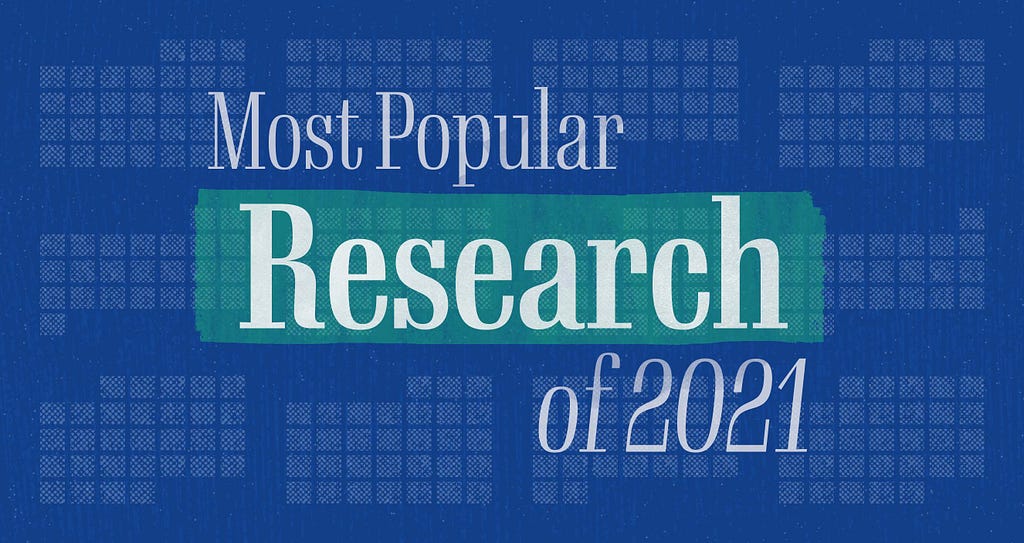 Most popular research of 2021