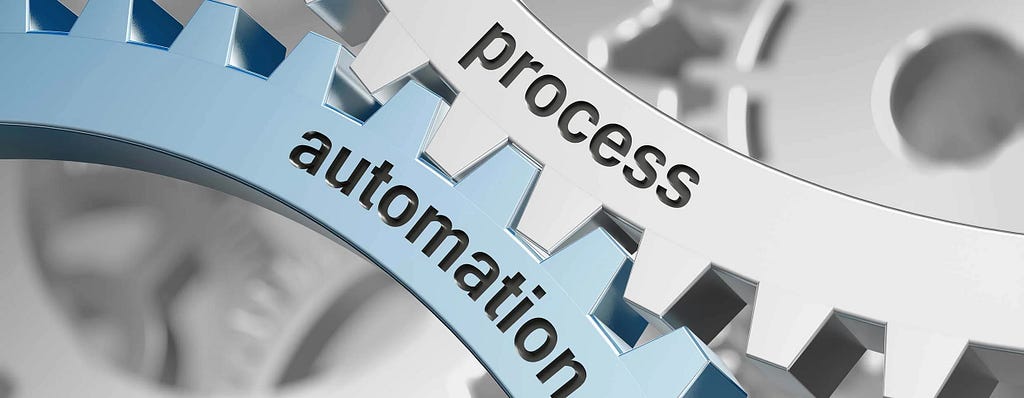 An image of an automated process within a business process.