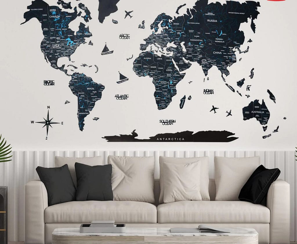 Buy Cork World Map at Affordable Prices