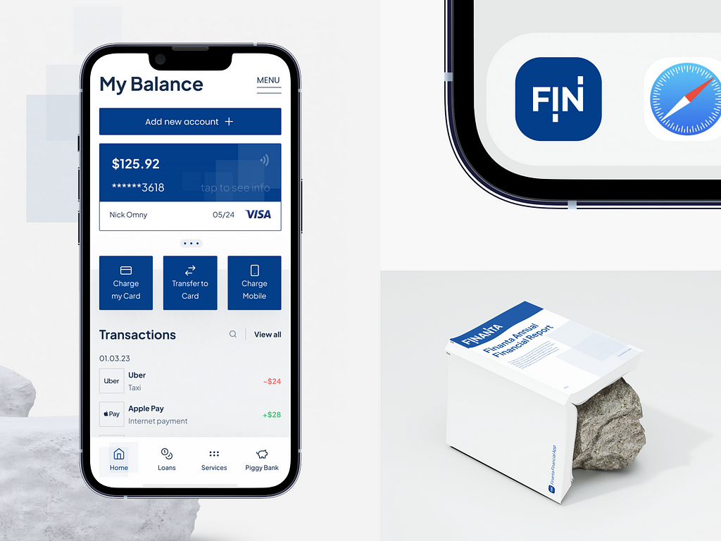 Mobile Banking Application by OrangeOrange Agency UX/UI Design