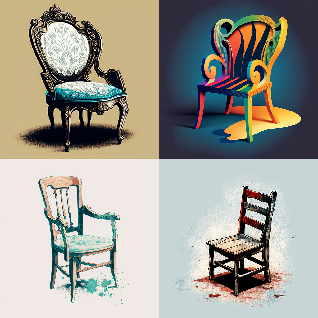 chairs, illustration