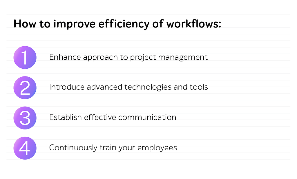 How to improve efficiency of workflows