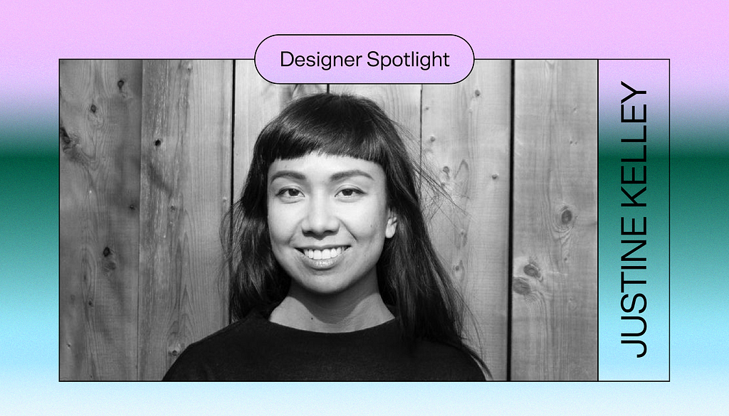 A photo of Justine Kelley of this week’s Designer Spotlight.