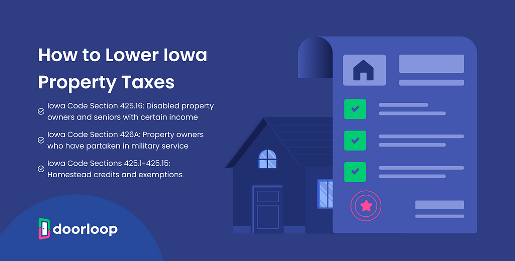 how to lower property taxes in iowa