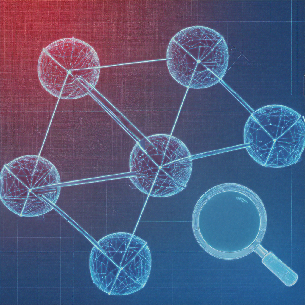 Header image. A decorative representation of a graph with a magnifying glass.