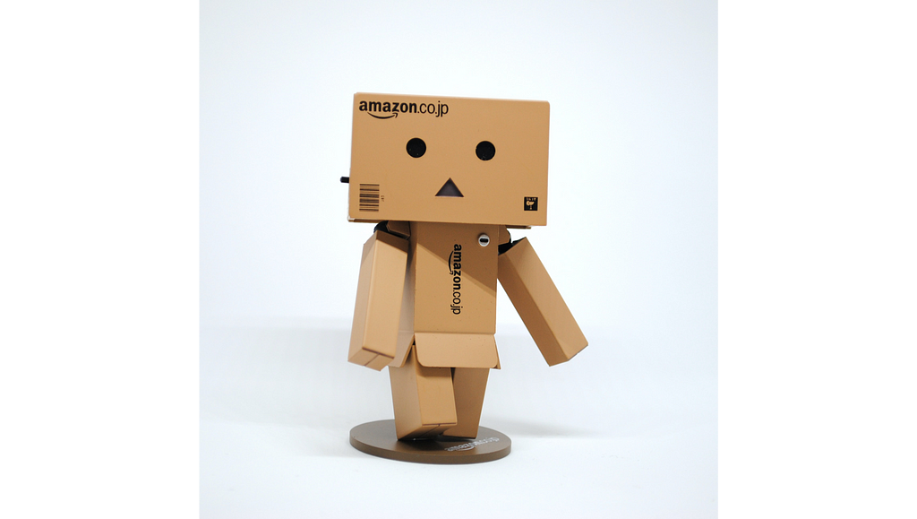 Amazon cardboard box charachter figure