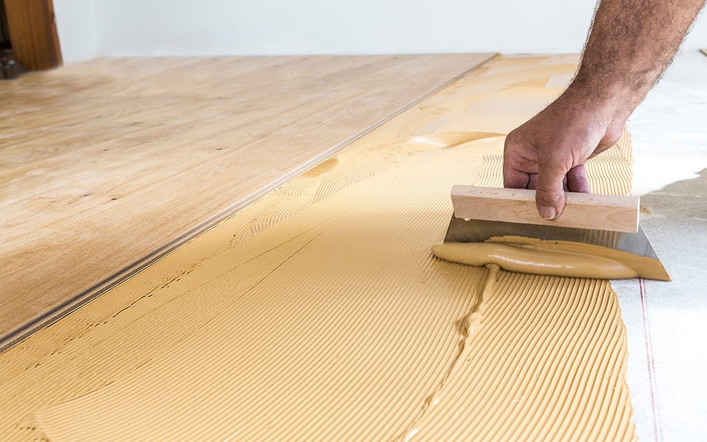 Different types of flooring adhesives