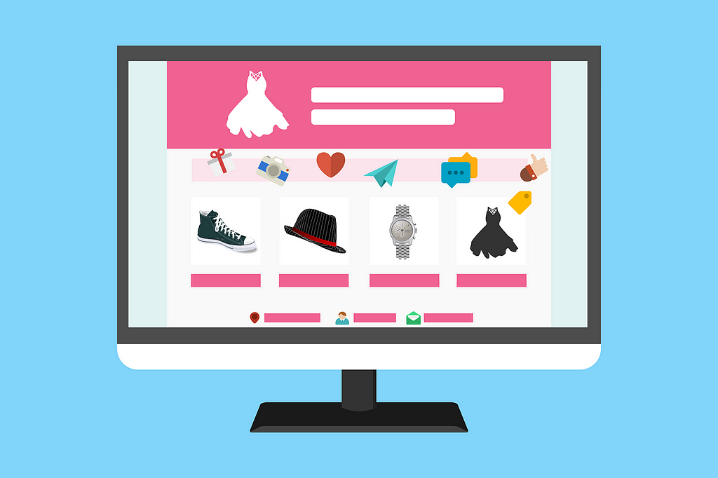 an online marketplace graphic