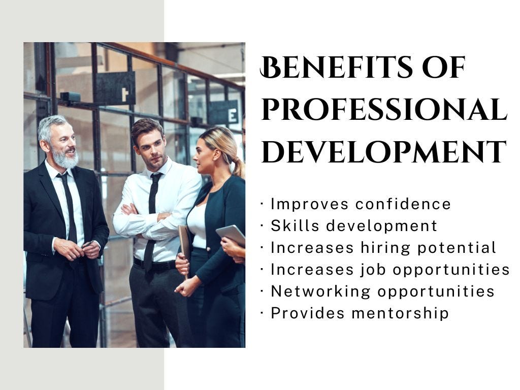 Benefits of professional development
