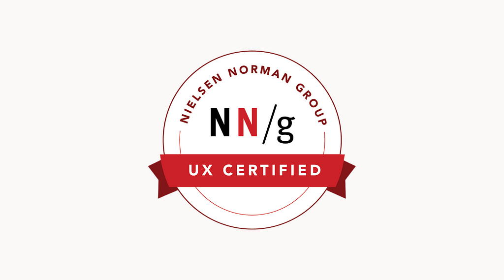 Image of NN/g UX Certified badge