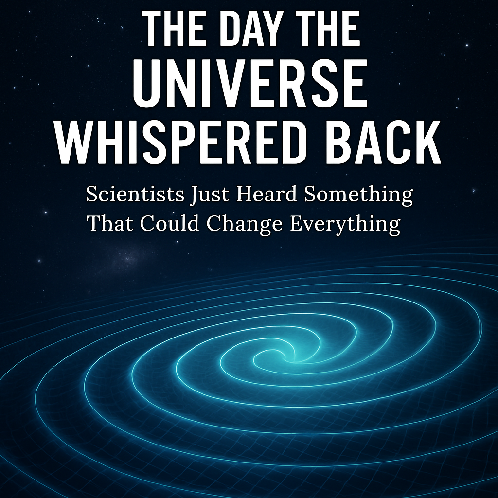 The day the universe whispered back: scientists just heard something t