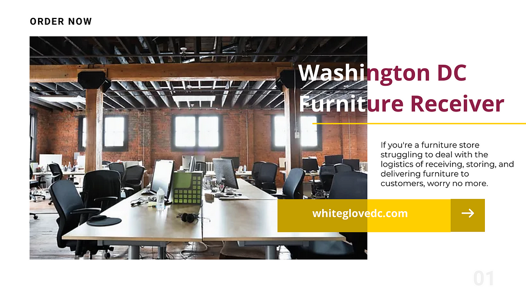 Selection of a trustworthy Washington DC furniture receiver is one approach to guaranteeing top-notch service.