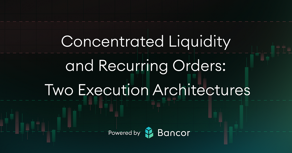 Concentrated Liquidity and Recurring Orders: Two Execution Architectures