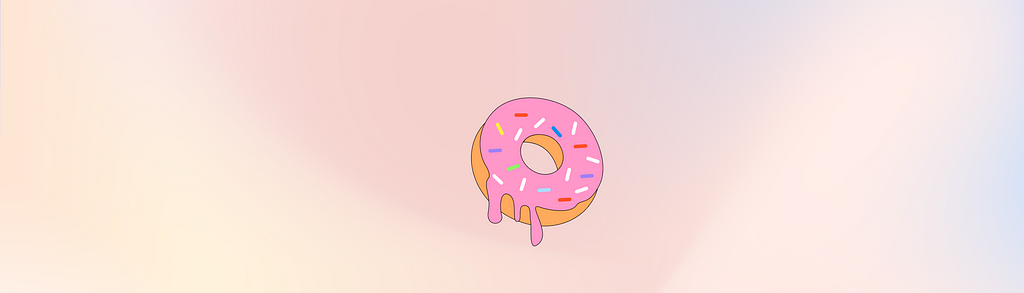 A banner image, showing the Feed Me Design logo — a pink donut with coloured sprinkles