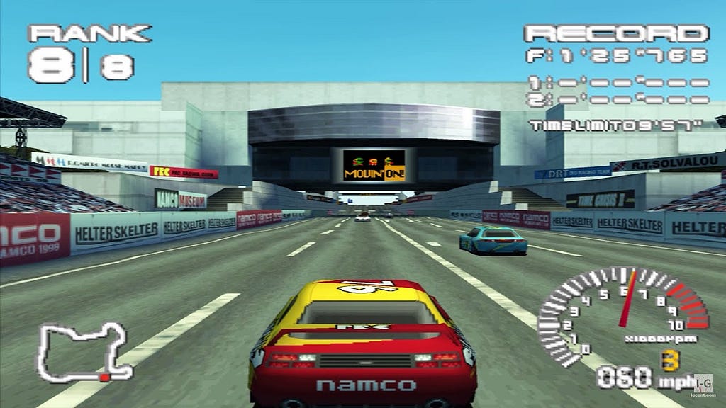 ridge racer type 4 psx arcade racing namco