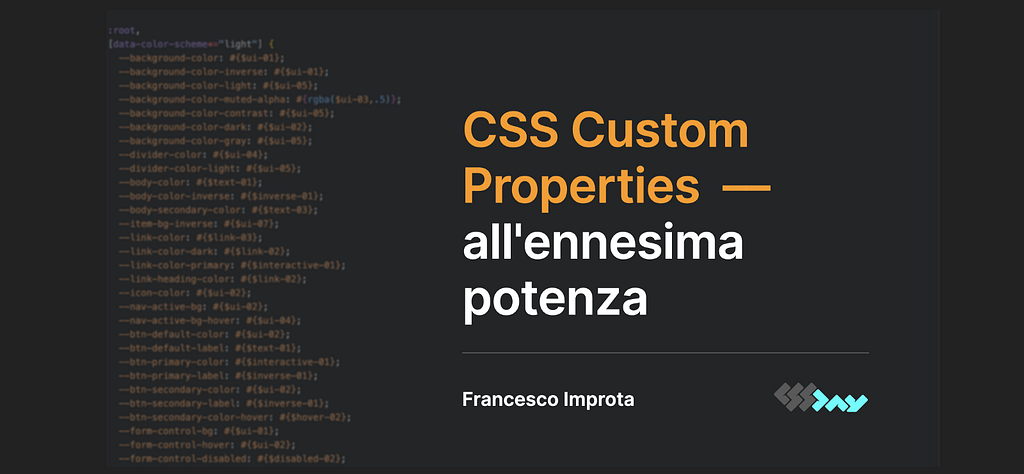 CSS Custom Properties slides