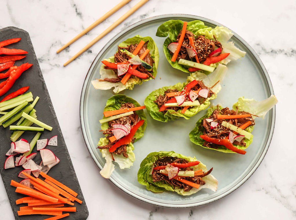 Beef lettuce wraps by FIT & NU