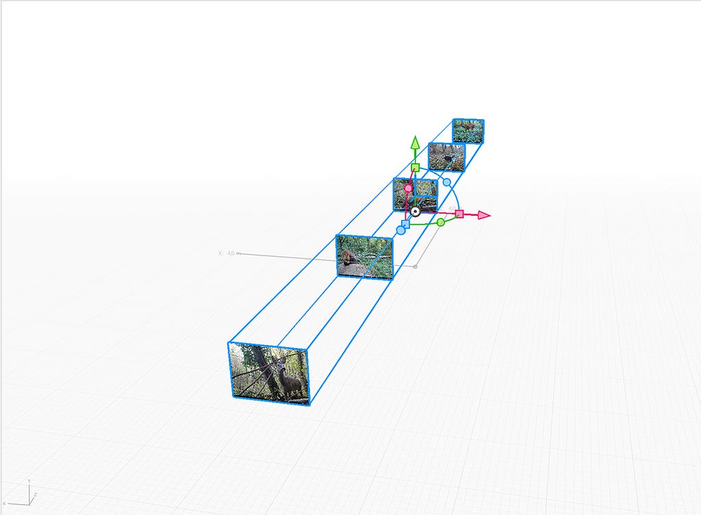 Augmented reality software screenshot