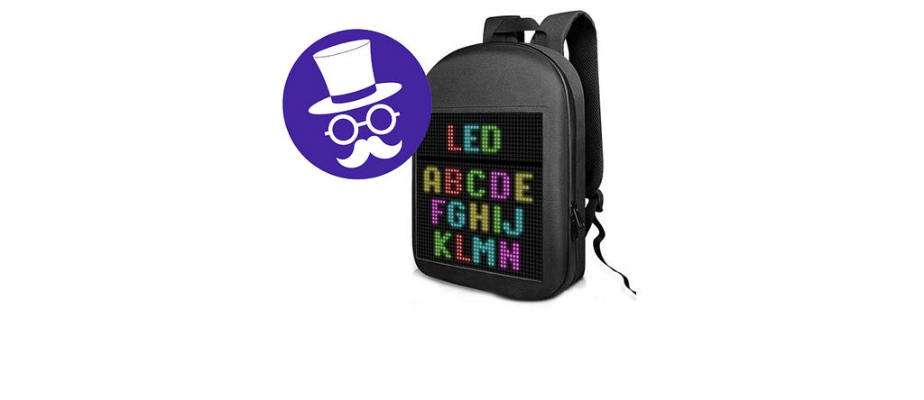 tophatter electronics led backpack