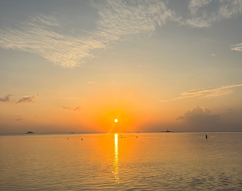 Sunset at Zen Beach, Ko Phangan Thailand — Feb’24